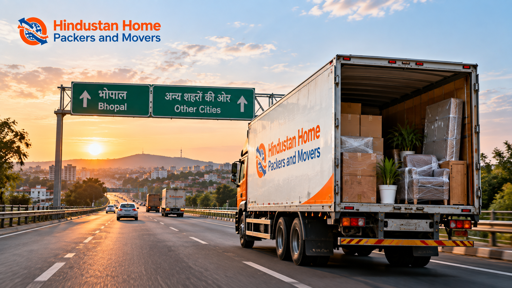 Safe relocation service from Bhopal to Vadodara